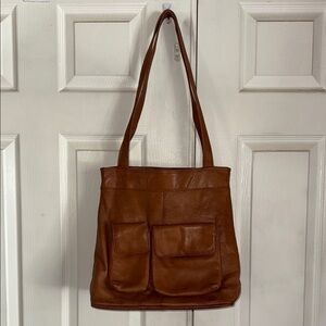 Lavive Made In Colombia Brown Leather Shoulder Bag